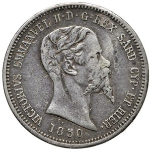 Caruso Collection - Vittorio Emanuele II (1849-1861) 50 Centesimi 1850...