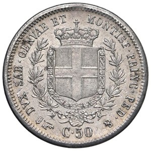 Caruso Collection - Vittorio Emanuele II (1849-1861) 50 Centesimi 1852...