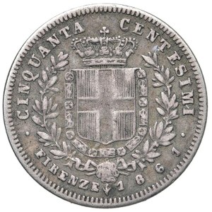 Caruso Collection - Vittorio Emanuele II, Elected King (1859–1861) 50 Cent...