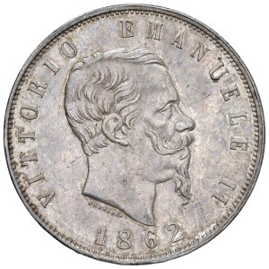 Caruso Collection - Vittorio Emanuele II (1861-1878) 5 Lire 1862 N - N...