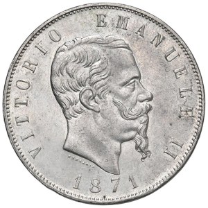 Caruso Collection - Vittorio Emanuele II (1861-1878) 5 Lire 1871 R - N...