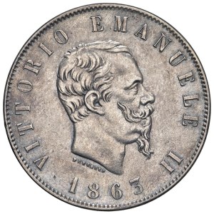 Caruso Collection - Vittorio Emanuele II (1861-1878) 2 Lire 1863 T val...
