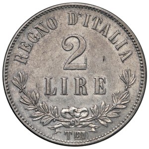 Caruso Collection - Vittorio Emanuele II (1861-1878) 2 Lire 1863 T val...