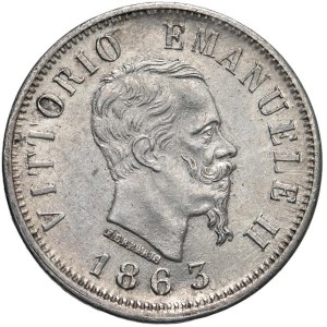 Caruso Collection - Vittorio Emanuele II (1861–1878) 50 Centesimi 1863...