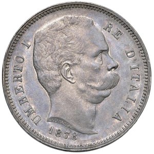 Caruso Collection - Umberto I (1878–1900) 5 Lire 1878 - Nomisma 992 AG...