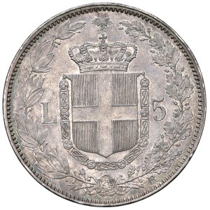 Caruso Collection - Umberto I (1878–1900) 5 Lire 1878 - Nomisma 992 AG...