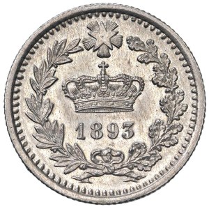 Caruso Collection - Umberto I (1878–1900) 20 Centesimi Design, 1893 g...