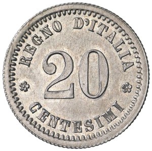 Caruso Collection - Umberto I (1878-1900) Progetto 20 Centesimi 1893 g...