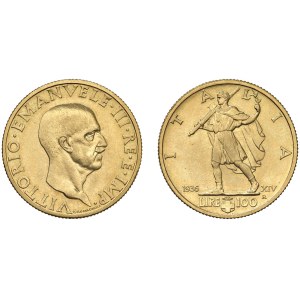 Caruso Collection - Vittorio Emanuele III (1900–1946) 100-Lira Coin...
