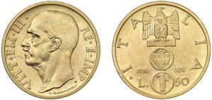 Caruso Collection - Vittorio Emanuele III (1900-1946) Coppiola 100 Lir...