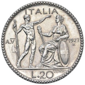 Caruso Collection - Vittorio Emanuele III (1900-1946) 20 Lire 1927 An....
