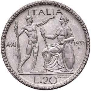 Caruso Collection - Vittorio Emanuele III (1900-1946) 20 Lire 1933 An....