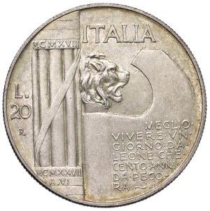 Caruso Collection - Vittorio Emanuele III (1900-1946) 20 Lire 1928 An....
