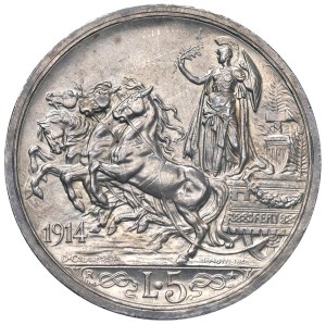 Caruso Collection - Vittorio Emanuele III (1900-1946) 5 Lire 1914 - No...