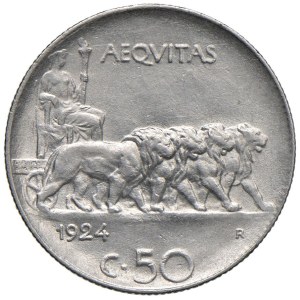 Caruso Collection - Vittorio Emanuele III (1900-1946) 50 Centesimi 192...
