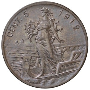 Caruso Collection - Vittorio Emanuele III (1900–1946) 5 Centesimi, 1912...