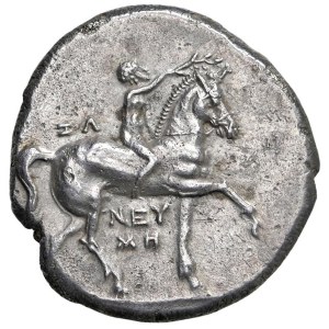Greek Coins - § ITALY APULIA Tarentum (280–272 B.C.) Nomos - D/...