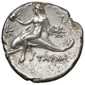 Greek Coins - § ITALY APULIA Tarentum (280–272 B.C.) Nomos - D/...