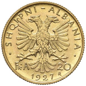 Foreign coins - ALBANIA Amet Zogu (1925-1939) 20 Franga 1927 - Nom...