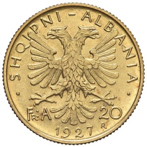 Foreign coins - ALBANIA Amet Zogu (1925-1939) 20 Franga 1927 - Nom...