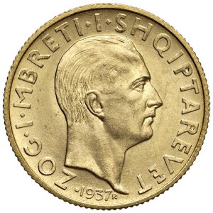 Foreign coins - ALBANIA Amet Zogu (1925-1939) 20 Franga 1937 - Nom...