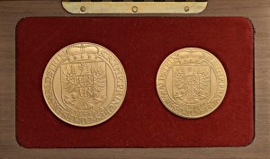 Foreign coins - CECOSLOVACCHIA Cofanetto con 2 nominali da 5 e 10 ...