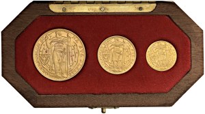 Foreign coins - CECOSLOVACCHIA Cofanetto con 3 nominali da 1, 3 e ...
