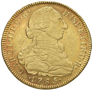 Foreign coins - *COLOMBIA Carlo III (1759-1788) 8 Escudos 1785 NR ...