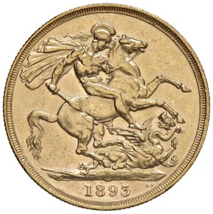 Foreign coins - REGNO UNITO Vittoria (1837-1901) 2 Sterline 1893 -...
