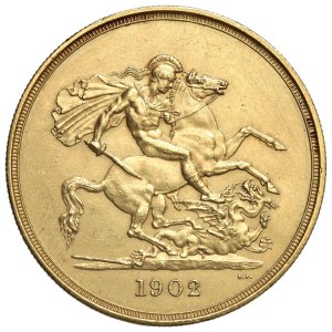 Foreign coins - REGNO UNITO Edoardo VII (1902-1910) 5 Sterline 190...