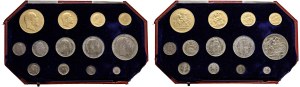 Foreign coins - REGNO UNITO Edoardo VII (1901-1910) Serie di 13 va...