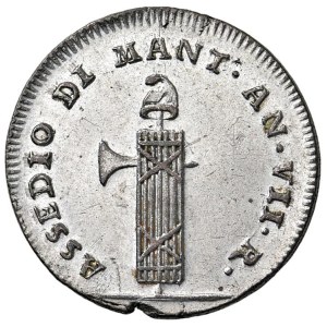 Italian Mints - MANTOVA Assedio austro-russo (1799) 5 Soldi An. VI...