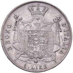 Italian Mints - *MILAN Napoleon I (1805–1814) 5 Lire 1814 with a dot...
