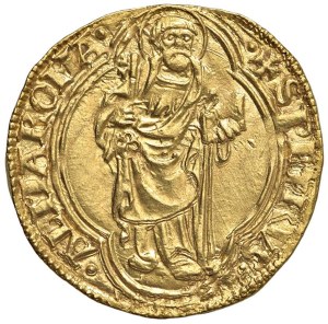 Papal coins - Nicolò V (1447-1455) Ducato - Munt. 4 AU (g 3,54) ...
