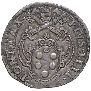 Papal coins - Pius IV (1559–1565) Testone - Mint: 9 AG (9.53 g)...