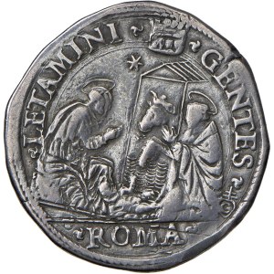 Papal coins - Gregory XIII (1572–1585) Testone - Munt. 37 AG (g...