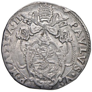 Papal Coins - Paul V (1605–1621) Testone, Year II - Minted August 19 (...