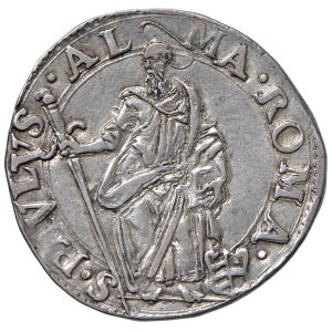 Papal Coins - Paul V (1605–1621) Testone, Year V - Minted 28 AG (g...