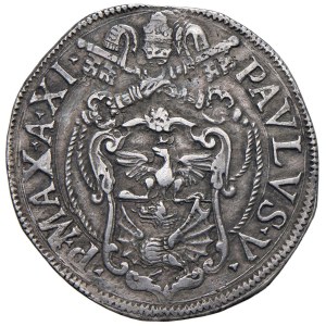 Papal Coins - Paul V (1605–1621) Testone, Year XI - Munt. 44a AG ...
