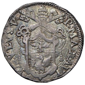Papal coins - Paolo V (1605-1621) Testone 1610 An. VI - Munt. 58...