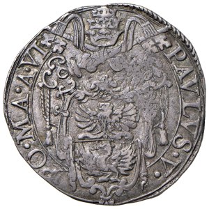 Papal Coins - Paul V (1605–1621) Testone 1611, Year VI - Munt. 57...