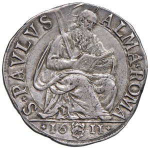 Papal Coins - Paul V (1605–1621) Testone 1611, Year VI - Munt. 57...