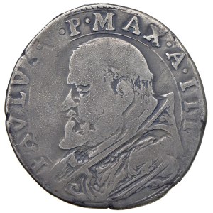 Papal coins - Paolo V (1605-1621) Testone An. III - Munt. 78 AG ...