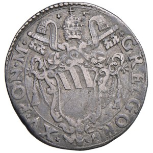 Papal coins - Gregory XV (1621–1623) Testone - Minted on August 15 (9 g...)