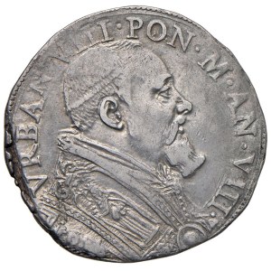 Pápežské mince – Urban VIII. (1623–1644) Testone, rok VIII – Mincovňa 4...