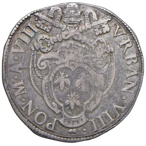 Pápežské mince – Urban VIII. (1623–1644) Testone, rok VIII – razba 4...