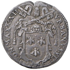 Pápežské mince – Urban VIII. (1623–1644) Testone 1625, 2. rok – Mincovňa...