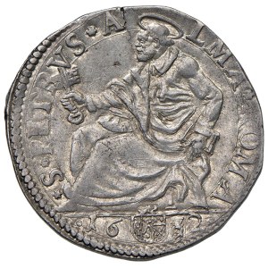 Papal Coins - Urban VIII (1623–1644) Testone 1632 - Mint: 50 AG...