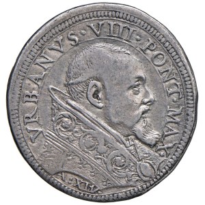 Papal Coins - Urban VIII (1623–1644) Testone, Year XIV - Mint 70...