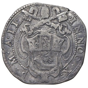 Papal Coins - Innocent X (1644–1655) Testone, Year II - Mint 28 ...